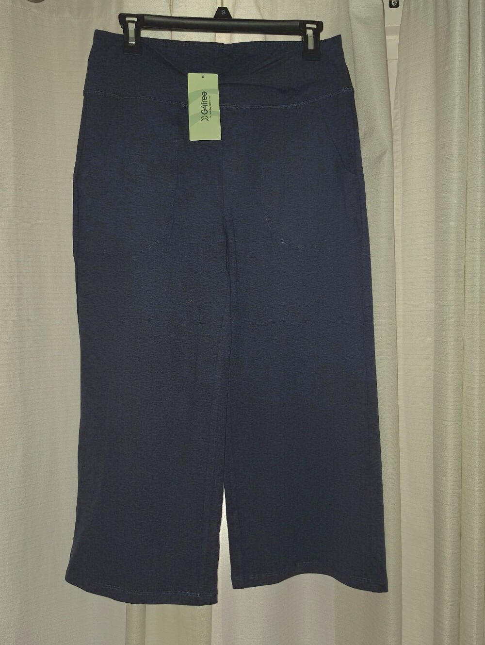 NWT G4free Sz Lg High Rise Wide Leg Yoga Capris